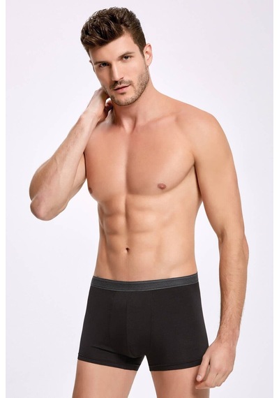 İlke İç Giyim Modal Likralı Erkek Boxer 10 Adet Füme