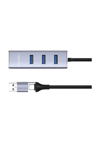 V-k310 Usb/type-c 3.0 2in1 Gigabit Lan With Usb Hub