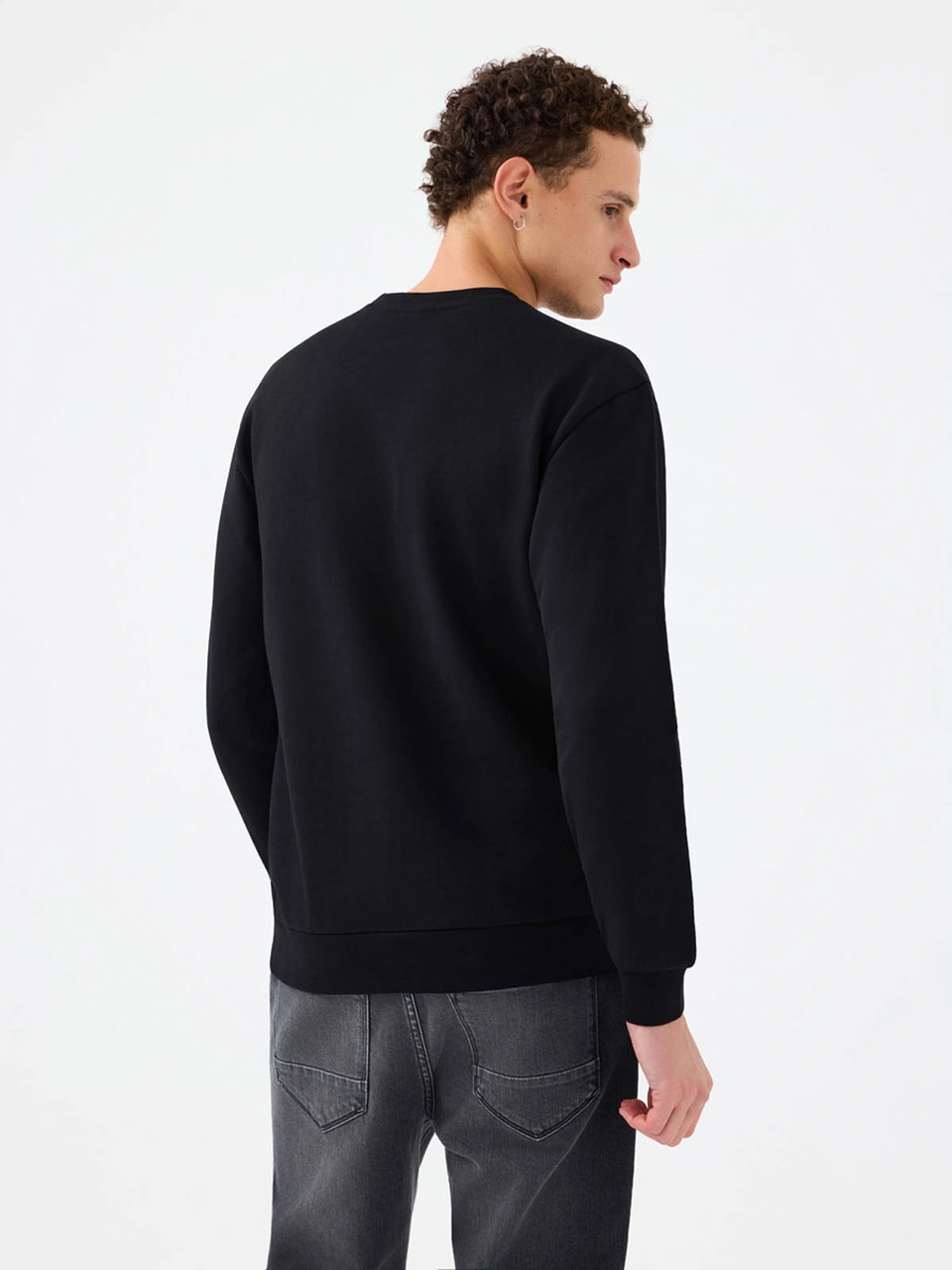 Loft Regular Fit Siyah Erkek Sweatshirt Lf2041537 Siyah