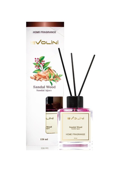 Sandal Oda Kokusu 120 Ml Bambu Çubuklu Reed Diffuser Kalıcı Koku Sandal Ağacı