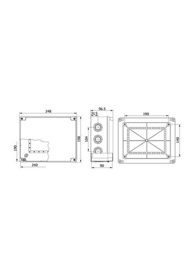 Mete Enerji 190x240x90 Termoplastik Buat Gri 40208005