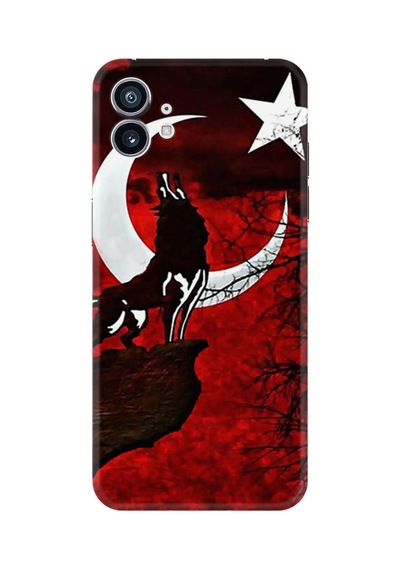 Nothing Phone 2 Kılıf Desenli Silikon Wolf And Moon 2 1381