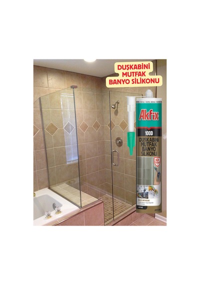 100d Şeffaf Duşakabin Silikonu 280 Gr - Küf Tutmaz Mastik-kararmayan Silikon