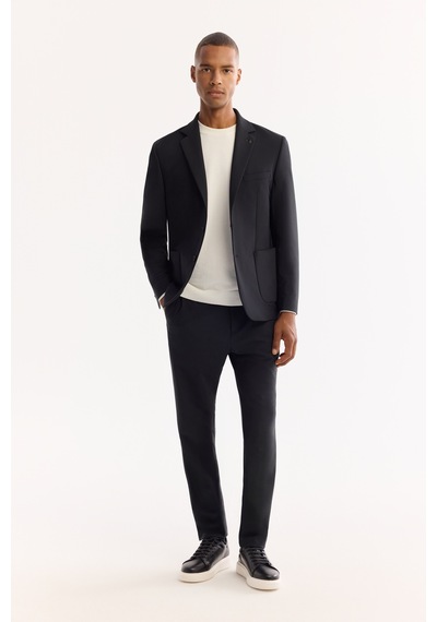 Avva Erkek Siyah Mono Yaka Bi-stretch Su İtici Kırışmaz Blazer Comfort Slim Fit Ceket A52y4009 Avva Erkek Siyah Mono Yaka Bi-stretch Su İtici Kırışmaz Blazer Comfort Slim Fit Ceket A52y4009