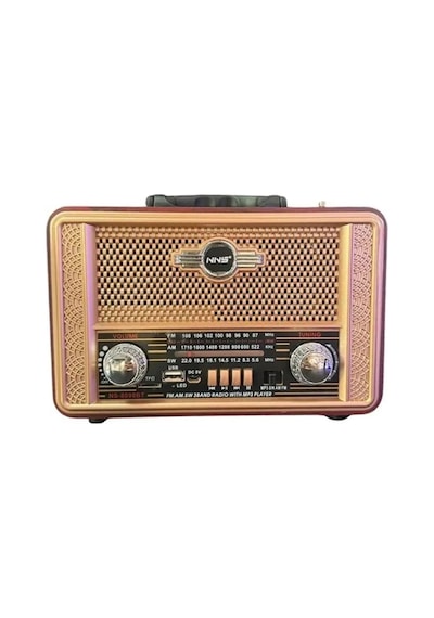 Biishe Retro, Nostaljik, Ahşap Tasarım Bluetooth Hoparlörlü, Şarjlı, Taşınabilir Otantik Tasarımlı