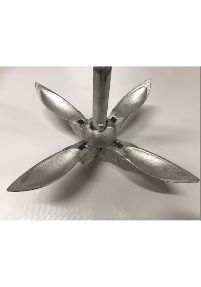 Galvaniz Şemsiye Çıpa Çapa Katlanır 1.5 Kg Boy 31cm Kanat 13 Cm