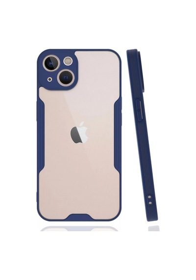 Newface Apple iPhone Uyumlu 14 Plus Kılıf Platin Silikon - Lacivert