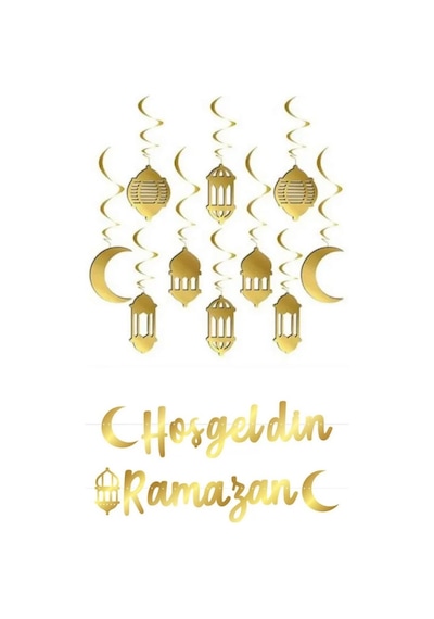 10'lu Tavan Süs Ve Hoşgeldin Ramazan Bannner Ramazan Ayı Süslem