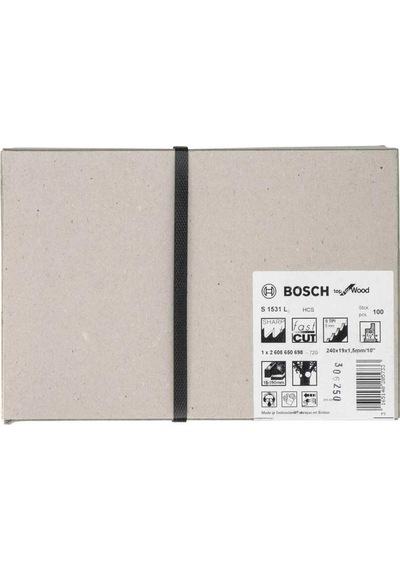 Bosch S 1531 L Top For Wood Panter Testere Bıçağı 100'Lü - 2608650698