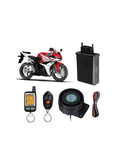 Powermaster Pm-22737 Spy 120 Desibel Sesli Ve Titreşimli Motosiklet Alarm Sistemi Motor Güvenlik En İyi Alarm