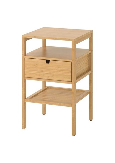 Ikea Nordkısa Komodin, Bambu, 40x40 Cm Ikea Nordkısa Komodin, Bambu, 40x40 Cm