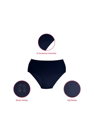 Alya Underwear Kadın Dikişsiz Külot Lazer Kesim Yüksek Bel İz Yapmayan Büyük Beden Hayalet Külot İzbırakmaz 6'lı Paket Kiremit - Kahve - Lacivert Alya Underwear Kadın Dikişsiz Külot Lazer Kesim Yüksek Bel İz Yapmayan Büyük Beden Hayalet Külot İzbırakmaz 6'lı Paket Kiremit - Kahve - Lacivert