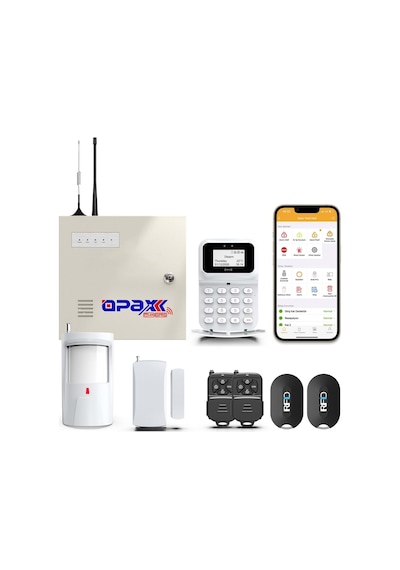 Opax-2747 Gprs & Lan Keypadli Alarm Paneli Bgr-10 Kablolu Sirenli