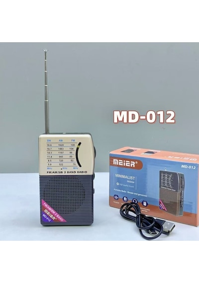 Rose Şarjlı Cep Radyosu - Fm Radyo, Deprem Radyosu Taşınabilir Küçük Radyo Md-012