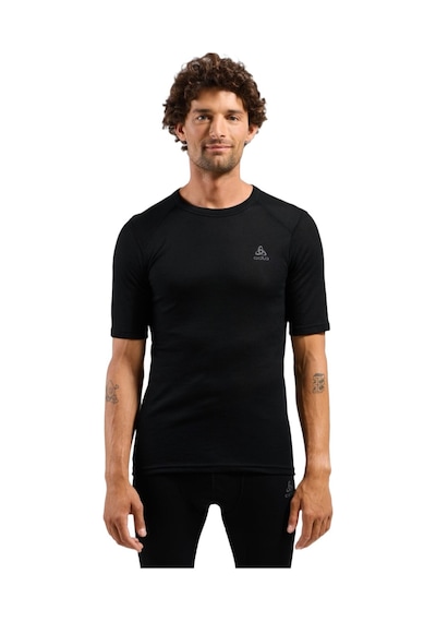 Odlo Odlo Active Warm Bl Top Crew Neck S/s Erkek Siyah Içlik Üst 6000 Siyah