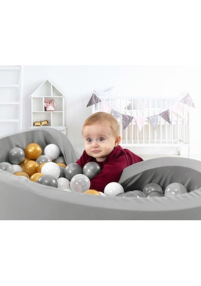Bubble Pops 50' Li Gümüş Top Havuzu Topları 7 Cm Ce Belgeli