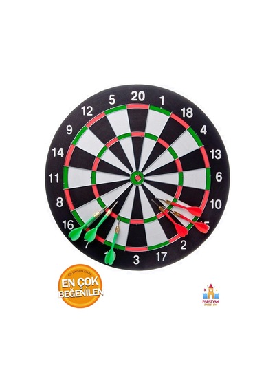 Dart Seti: Büyük Boy 15'' Hedef Tahtası Ve 6 Oklu Set İle Rakiplerine Meydan Oku