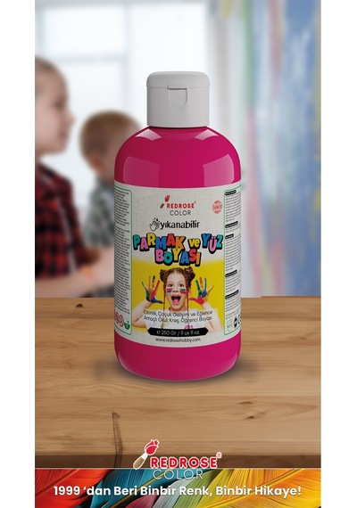 Red Rose Fuşya Parmak Boyası 250 G Yıkanabilir