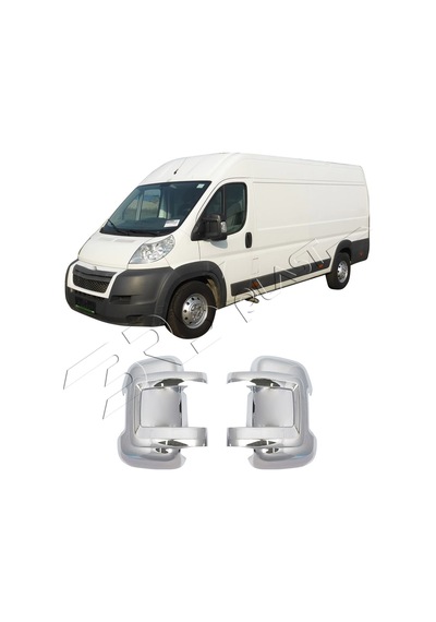 Citroen Jumper Uyumlu 2006-2024 Ayna Kapağı 2 Parça Abs Krom Kaplama