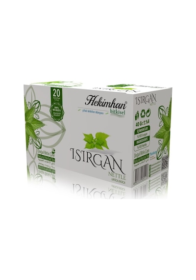 Hekimhan Bitkisel Isırgan Doğal Bitki Süzen Poşet Çay 20 x 2 G