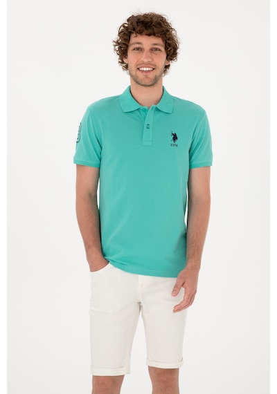 U.S. Polo Assn. Erkek Slim Fit Polo Yaka Mint Basic Tişört 50305929-VR090 U.S. Polo Assn. Erkek Slim Fit Polo Yaka Mint Basic Tişört 50305929-VR090