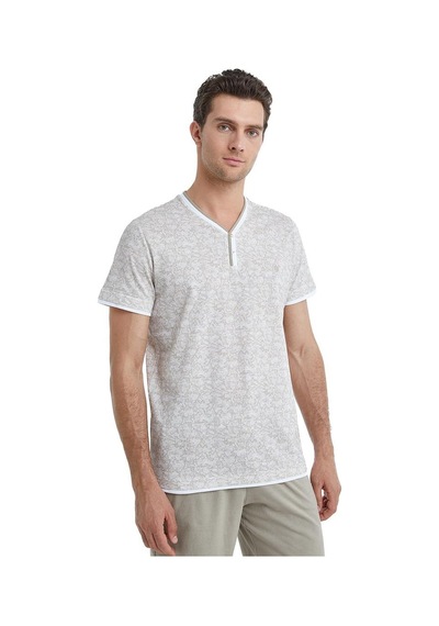 Blackspade Erkek Kısa Kol Şortlu Sütlü Kahve Pijama Takımı C1t7n4o04 001