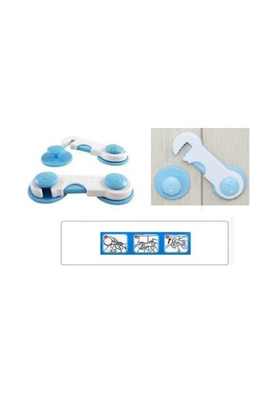 Bebek ÇocukEmniyet Güvenlik Geçmeli Dolap Kapı Koruma Kapağı Kili Çok Renkli