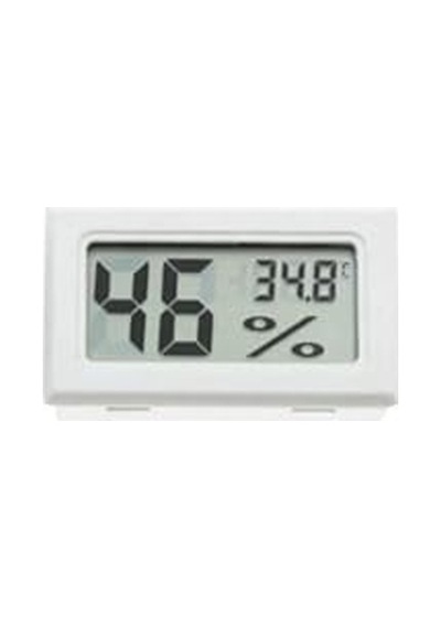 Tr Mini Lcd Dijital Elektronik Beyaz Termometre Higrometre Sıcaklık Nem Ölçer Kablosuz Genel
