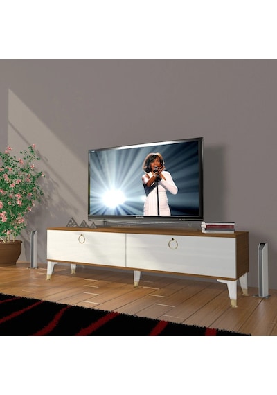 Decoraktiv Eko 140 Mdf Std Gold Tv Ünitesi Tv Sehpası - Ceviz - Beyaz Ceviz - Beyaz Decoraktiv Eko 140 Mdf Std Gold Tv Ünitesi Tv Sehpası - Ceviz - Beyaz Ceviz - Beyaz