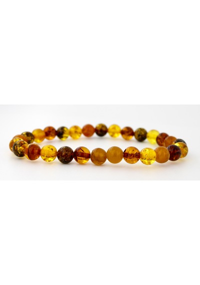 Kehribar Bileklik Kure Tasarım Ambergold Blk23-92 Çok Renkli