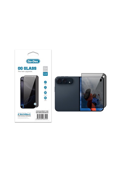İphone Duo Uyumlu Go Des Og Glass Privacy Antistatik Temperli Cam Ekran Koruyucu Siyah