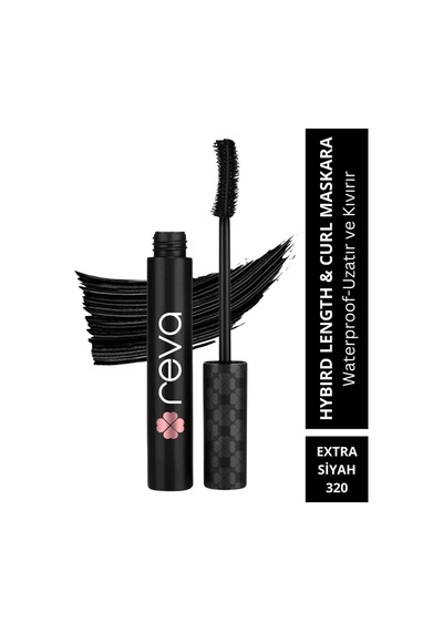 Uzatan Hibrit Maskara - Hybrid Length & Curl Mascara Extra Black - No: 320 - Vegan Temiz Içerik Çok Renkli