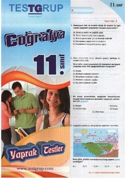 11.Sınıf Coğrafya Yaprak Test Testgrup