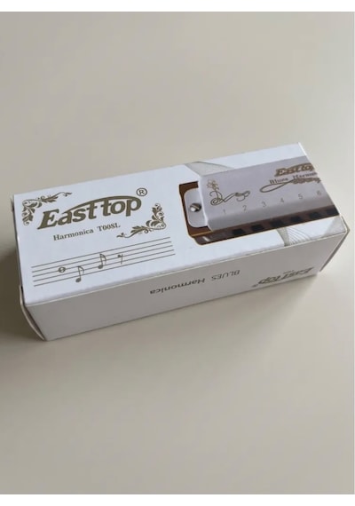 Easttop Blues Diatonic 10 Delikli Ağız Mızıkası T008l Beyaz
