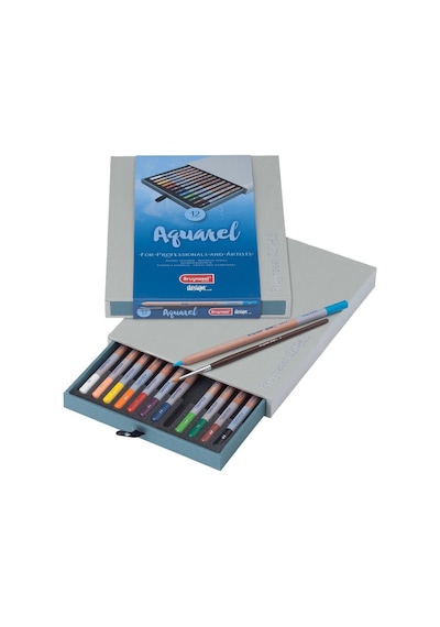 Bruynzeel Design Aquarell Suluboya Kalemi 12 Renk