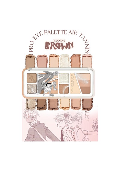 Hafif Dokulu Yoğun Renklere Sahip Göz Farı Paleti Pro Eye Palette Air 15 Tanning Brown Diğer