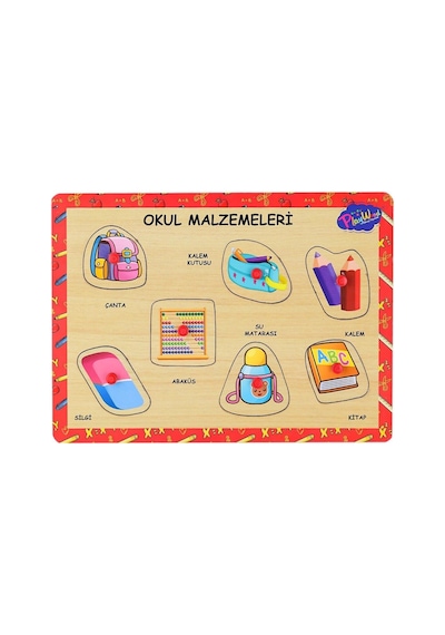 Ony-196-197 Ahşap Tutmalı Okul Malzemeleri -eco Lounge