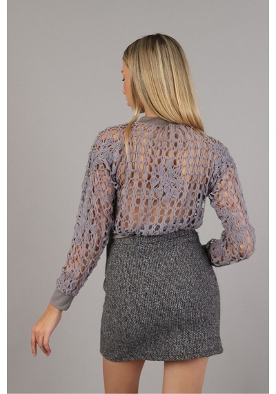 Verymoda Kaşe Mini Etek F1352 Siyah