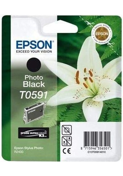 Epson T0591 C13T05914020 Foto Siyah Kartuş.R2400