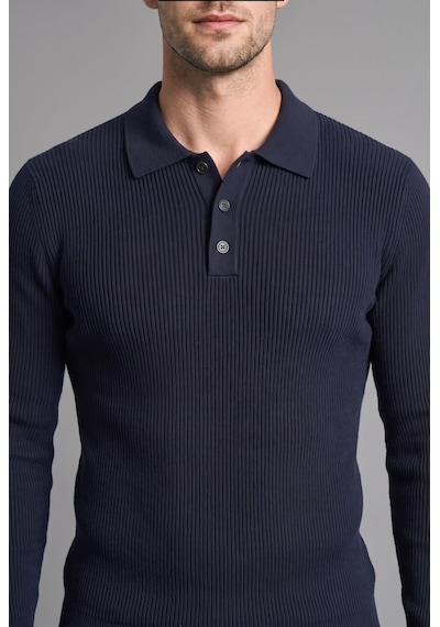Defacto Standart Fit Düğmeli Polo Yaka Triko Basic Kazak D1959ax26aunv146 Lacivert-nv146 Defacto Standart Fit Düğmeli Polo Yaka Triko Basic Kazak D1959ax26aunv146 Lacivert-nv146
