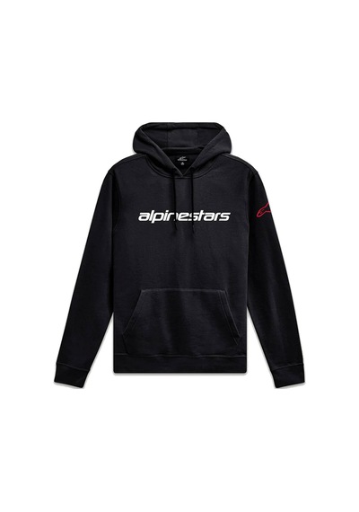 Alpinestars Linear Wordmark V3 Hoodie Kapüşonlu Sweatshirt Siyah Beyaz Çok Renkli