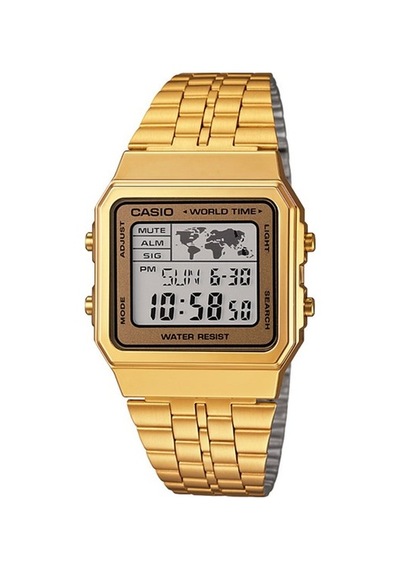 Casio A500wga-9df Quartz Çelik Altın Rengi Gri Kadran 34 Mm Erkek Kol Saati
