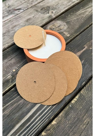 Mum Toz Kapakları 98mm Dış Çap 5mm İç Çap İp Fitil Boşluğu 50 Adet Beyaz