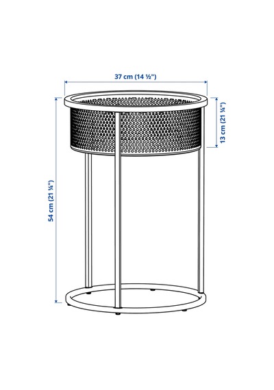 Ikea Blakraka Çiçeklik 54 Cm Açık Gri - Bej