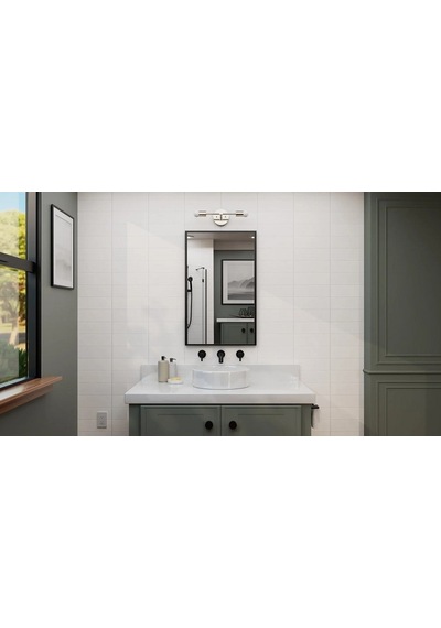 Riolight Modern,vintage Krom 2xe27 Duylu Ayna Üstü Metal Duvar Aplik Rio Light