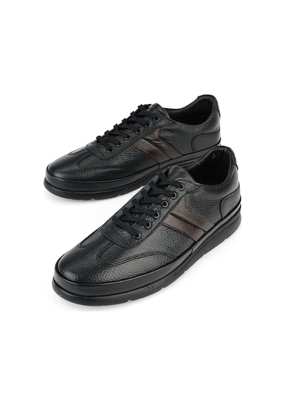 Ziya, Erkek Hakiki Deri Sneaker 1631002z650 Siyah 1611002z650 000