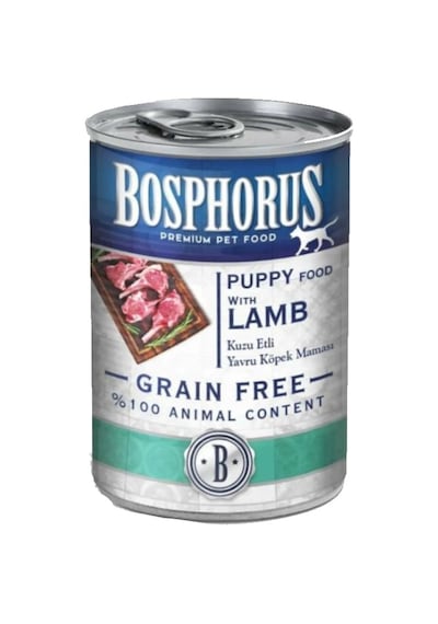 Bosphorus Tahılsız Kuzu Etli Konserve Yavru Köpek Maması 24 x 415 G