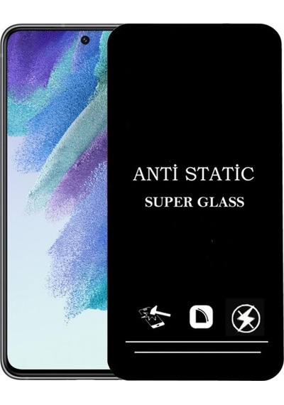 Pp Samsung Galaxy Uyumlu S21 Fe Anti Statik Ekran Koruyucu Toz Tutmayan Kırılmaz Cam