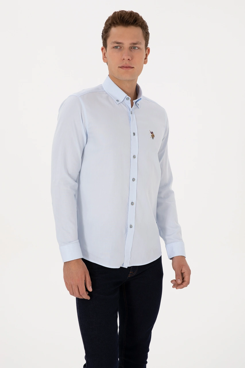 U.s. Polo Assn. Erkek Açık Mavi Gömlek Basic 50307659-vr003 Acık Mavı U.s. Polo Assn. Erkek Açık Mavi Gömlek Basic 50307659-vr003 Acık Mavı