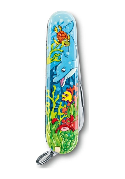 Victorinox My First Yunus Desenli Kamp Çakı-Boyama Kitabı 0.2373.E1 Çok Renkli